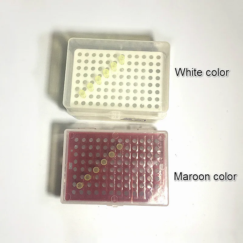 팁 상자 플라스틱 상자 피펫 팁 200 ul 96 Wells, 화학 생물 실험실 피펫 팁 카트리지 200 ul 팁 1 / PK
