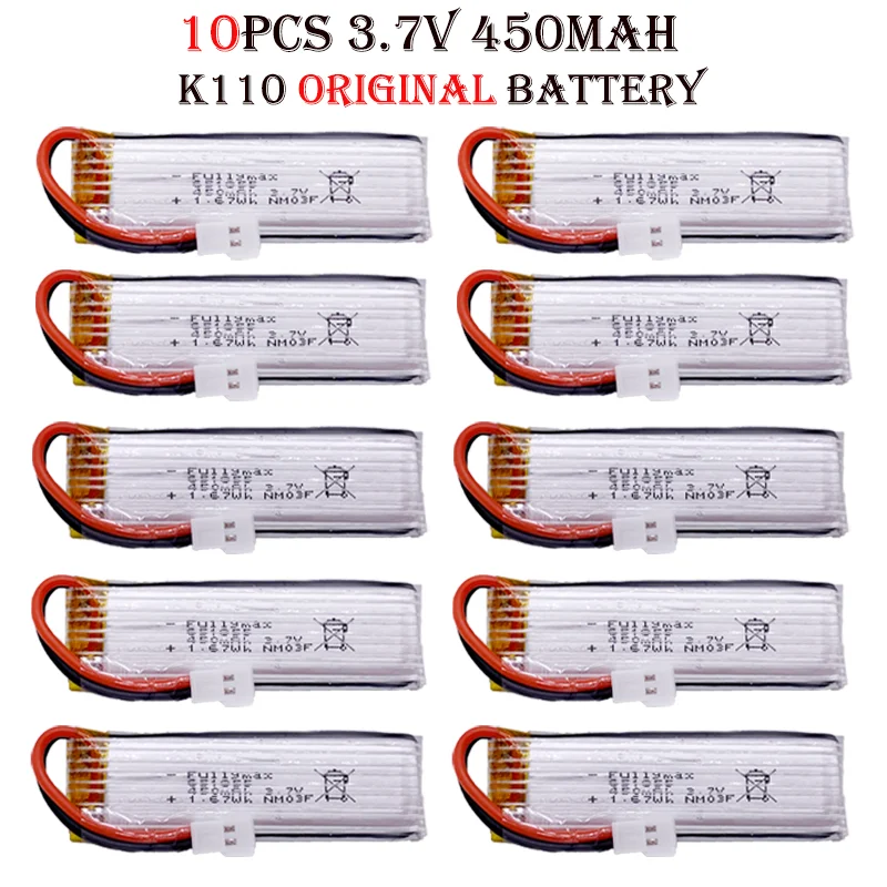 オリジナル Wltoys K110 K110s バッテリー 3.7V 450mAh 1S RC