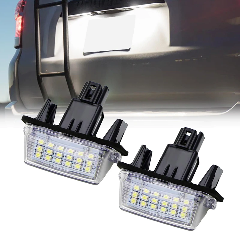 2Pcs Canbus LED Number License Plate Light for Toyota Camry 2017 2016 2015 2014 2013 2012 2011 2010 2009 2008 2007 2006-2002