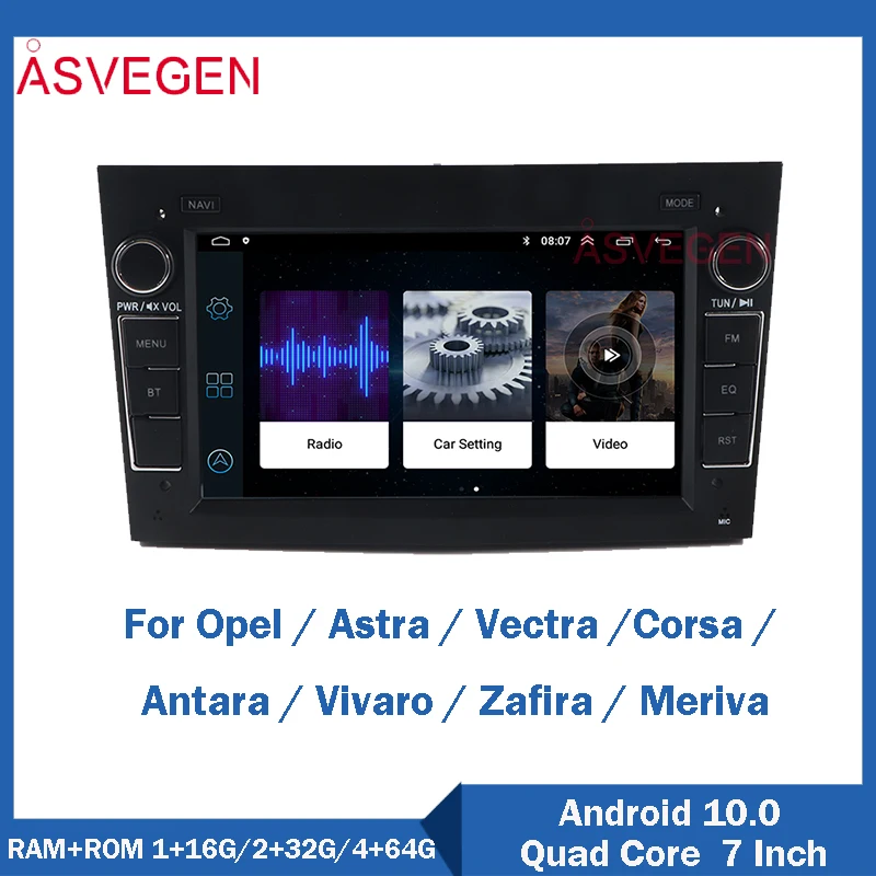 

7" Android 10 Car Radio Player GPS Navigation For Opel Astra Vectra Corsa Antara With Carplay HIFI MP5 Auto Multimedia Stereo