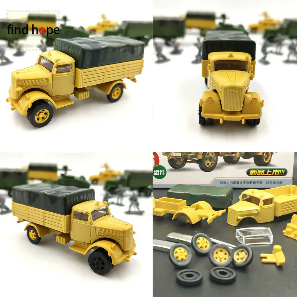 Maßstab 1:72 M1046 KFZ.305 BLITZ Militärfahrzeuge Modell zusammenbauen Armee LKW Actionfigur Sammlungen Szene Sandpan Spiel Mod – Detail 17