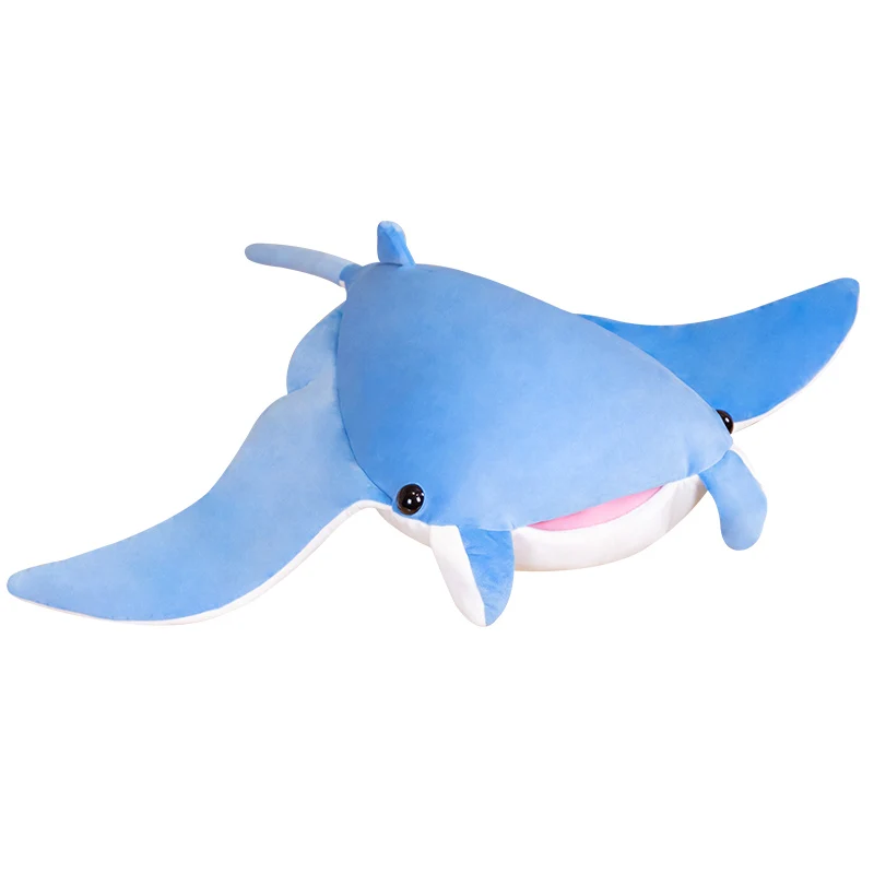 70/90cm Cartoon Devil Fish Plush Toys Simulation Stuffed Marine Life Dolls Soft Sofa Pillow For Children Boys Christmas Gifts