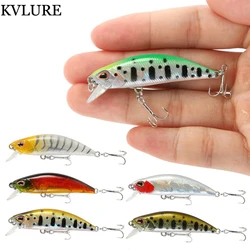 1PCS Minnow Fishing Lure 3D Eyes 50mm 5g Plastic Hard Bait Artificial Lures Wobbler Crankbait Winter Sea Fishing Bass Tackle