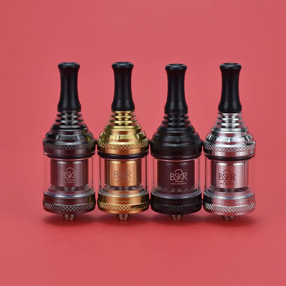 22MM Berserker BSKR Mini V2 MTL RTA Tank 2ml/2.5ml 22mm Diameter Electronic Cigarette 316SS Single Coil Rebuildable Atomizer