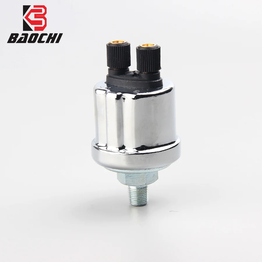 Automobile Engine Fuel Oil Pressure Sensor Range 0-10Bar 10MM NPT1/8 4/1NPT Thread Alarm Pressure Sender for Train VDO