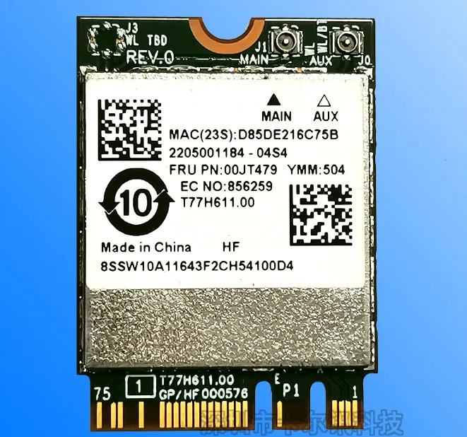 BCM94356Z 802.11AC Ngff Gigabit Wireless Network Card + Blueth 4.1 Network Speed 867m