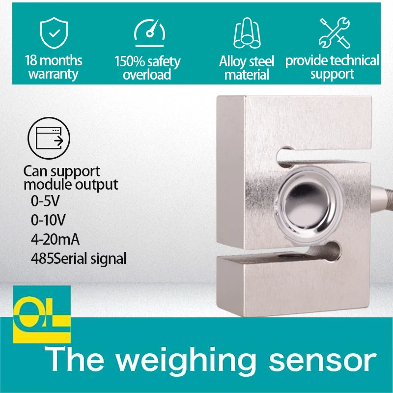 

Pressure Sensor S Load Cell Strain Gauge Electronic Scale Sensor Weighing Sensor 200kg 300kg 500kg 1t 2t Adapts HX711