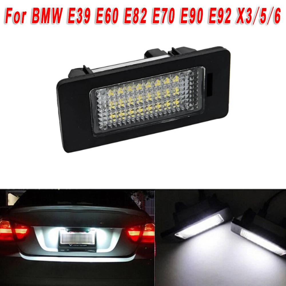 

For BMW 5 Series E60 E39 E61 E70 E71 E72 E82 E84 E88 E90 E91 E92 E93 12V Car LED License Plate Light 6000K Xenon Parts 12V