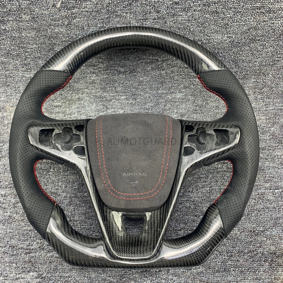 

Cuatomized Carbon Fiber Sports Steering Wheel Alcantara Leather Replacement For Buick Regal GS Envision 2015