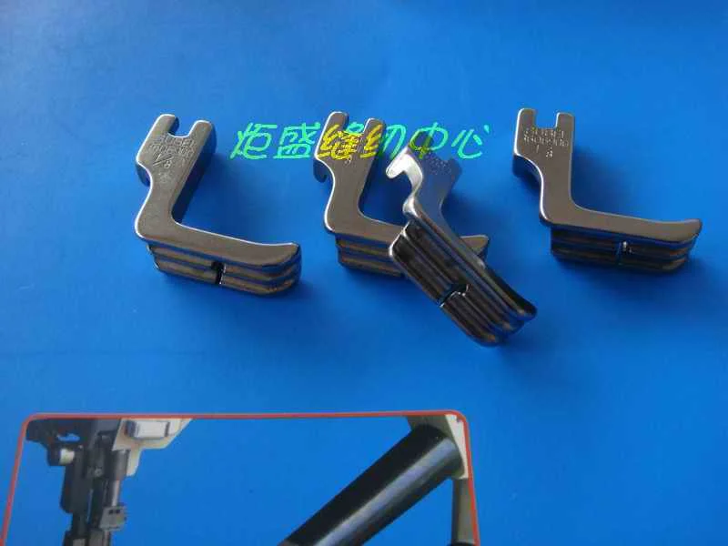 

Industrial sewing machine parts Flat car welt pressure foot P69D Flat car double groove welt foot Presser foot