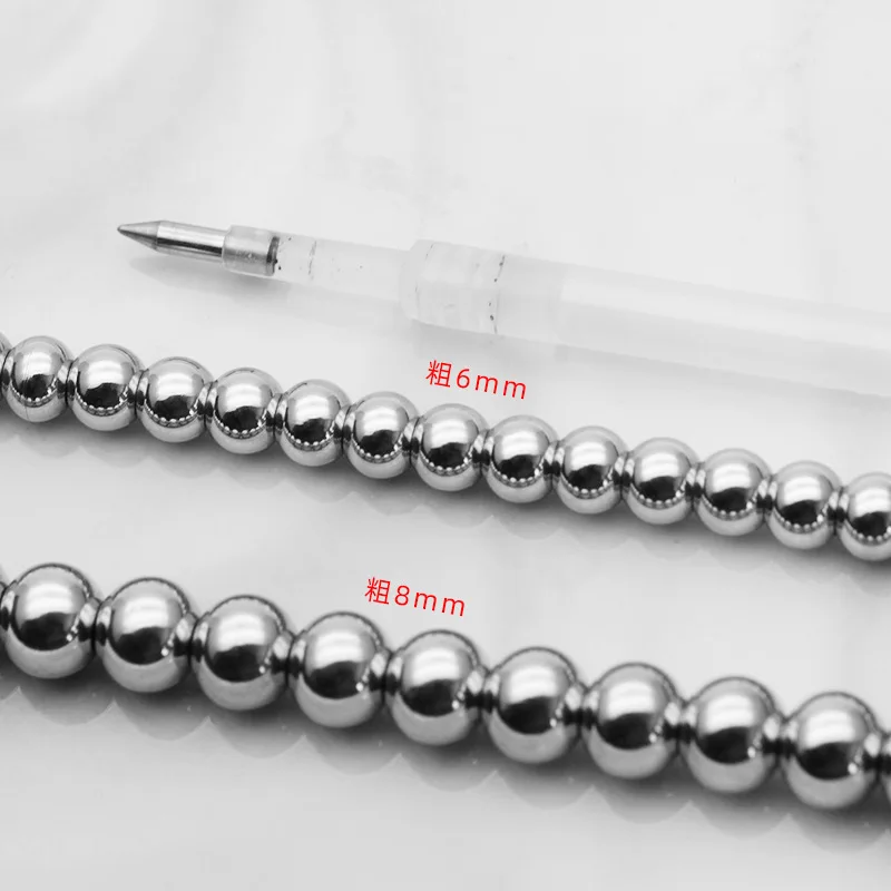 2023 New Trendy Stainless Steel Ball Chain Titanium Steel Necklace Jewelry Wholesale Hot Sale