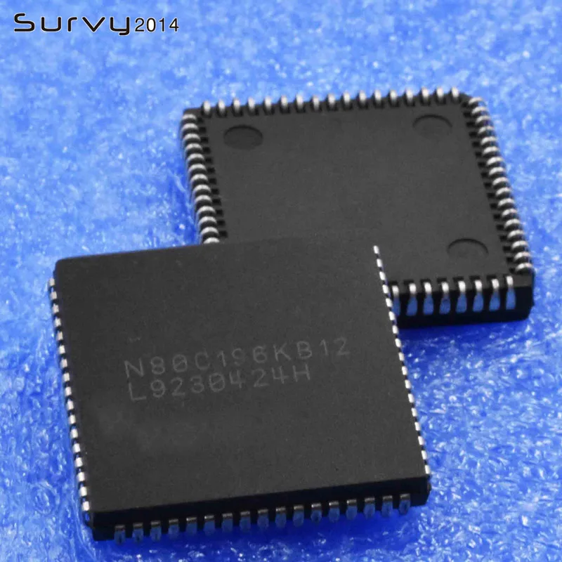 1/5PCS N80C196KB12 196K PLCC IC Microcontroller 68PINS diy electronics