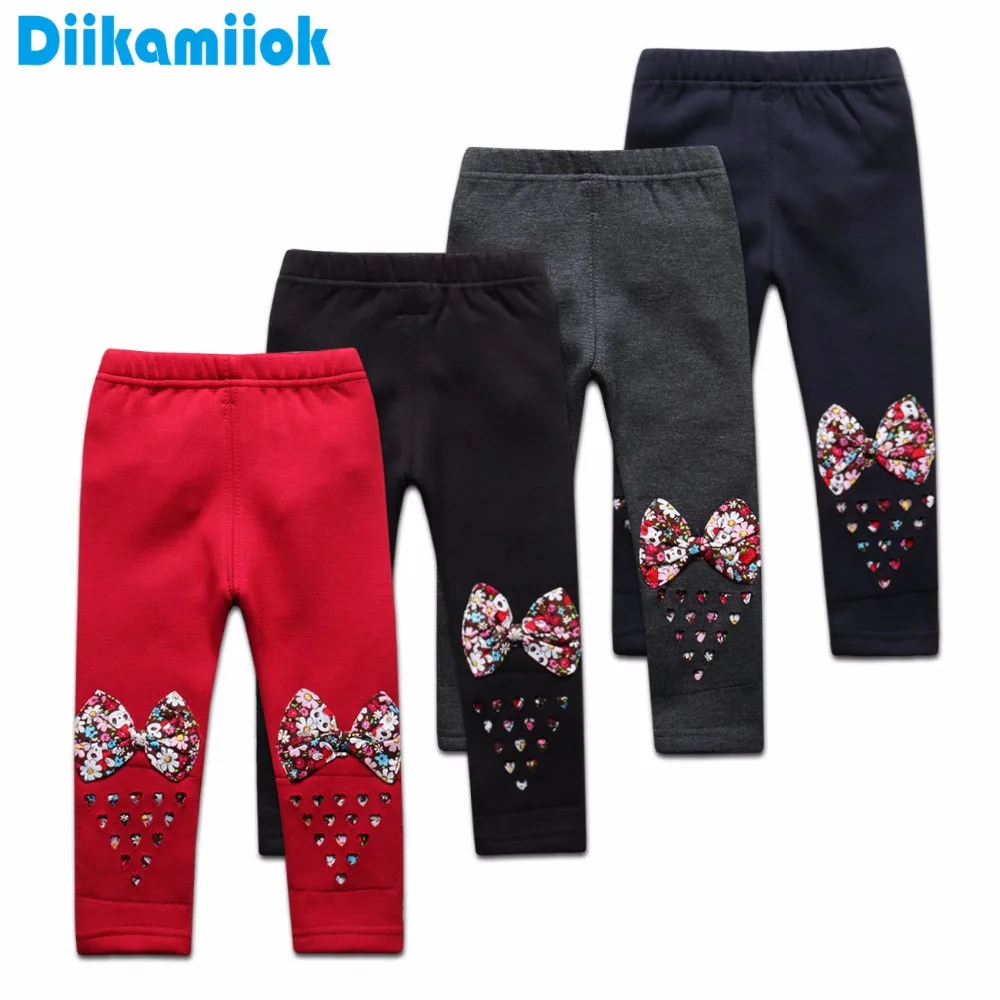 Sale Baby Girls Winter Leggings Children Plus Velvet Pants Thicken Warm Long Trousers for Kids Skinny Pencil Pants 0-3 Year