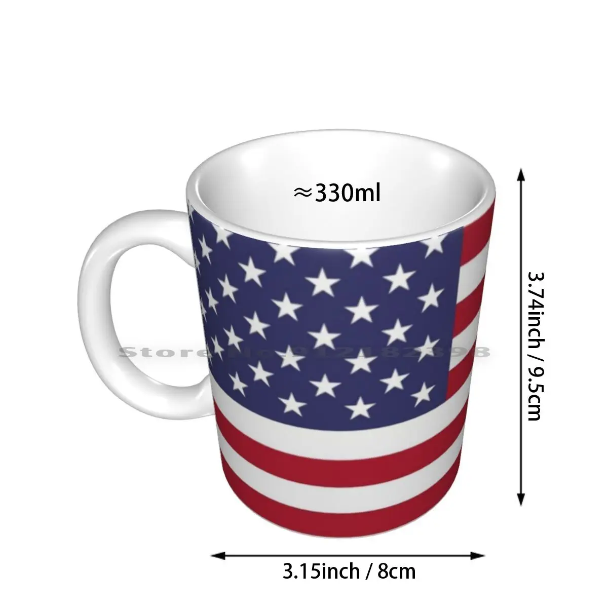 Show Off Your Colors-United States Ceramic Mugs Coffee Cups Milk Tea Mug United States Usa Usa America American Flag Flag Of