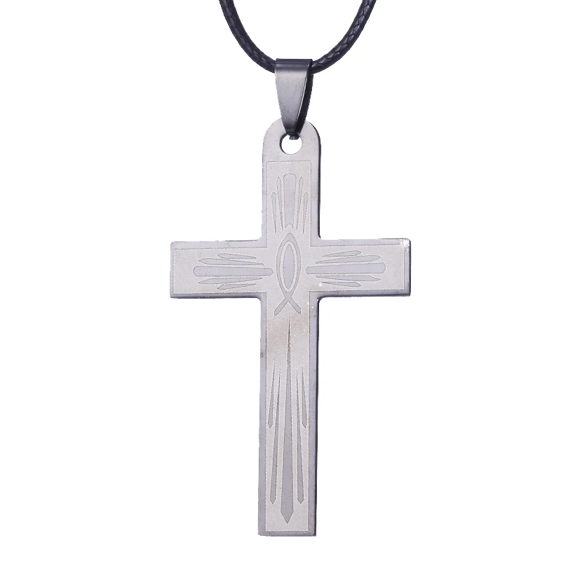 

Zrm Jewelry Stainless Steel Bible Necklace Jesus Cross Pendant for Men Women Gifts