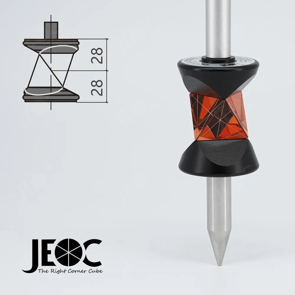 Jeoc Grz101s Novo Mini Prisma de 360 Graus para Estação Total Leica Atr Mini Prisma Topografia Topografia Acessórios para Equipamentos