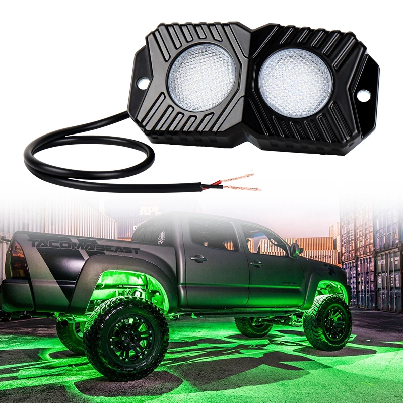 LED Under Car Lamps 2Pcs Red Green Blue Yellow Or White Atmosphere Lights For Off Road Vehicle ATV SUV Truck