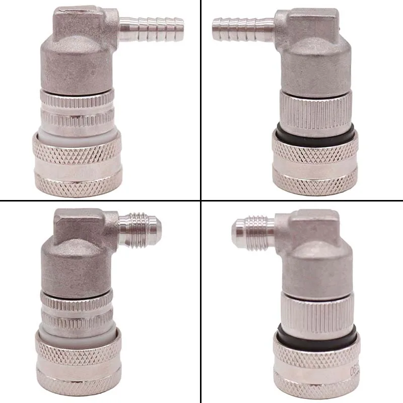 

Stainless Steel Ball Lock Disconnect Homebrew Corny Keg Connector Gas/Liquid 1/4"Barb & 1/4"MFL Brand New