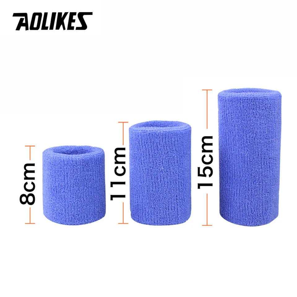 AOLIKES 1PCS New Wrist Sweatband Tennis Sport Wristband Volleyball Wrist Brace Support Sweat Band Towel Bracelet Protector