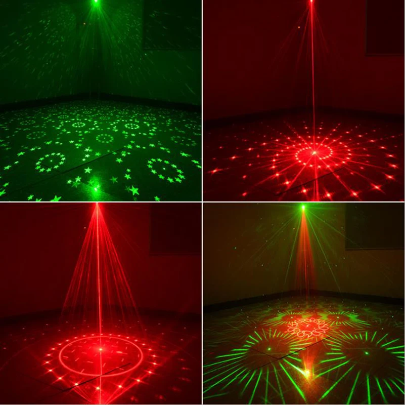 Disco LED Light 60 Patterns RGB Laser Projection Lamp Wireless Controller Effect Stage Lights Home Decotrative Party DJ KTV Ball