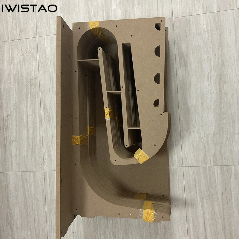 

IWISTAO HIFI 10-дюймовый полнодиапазонный динамик, комплекты пустого шкафа, 1 шт., МДФ, структура лабиринта для лампового усилителя