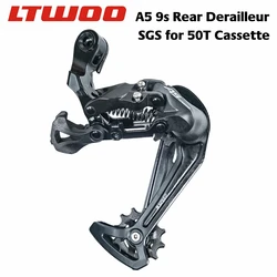 LTWOO A5 9 speed,27s Rear Derailleur compatible 50T Cassette, Compatible with ALIVIO / ACERA