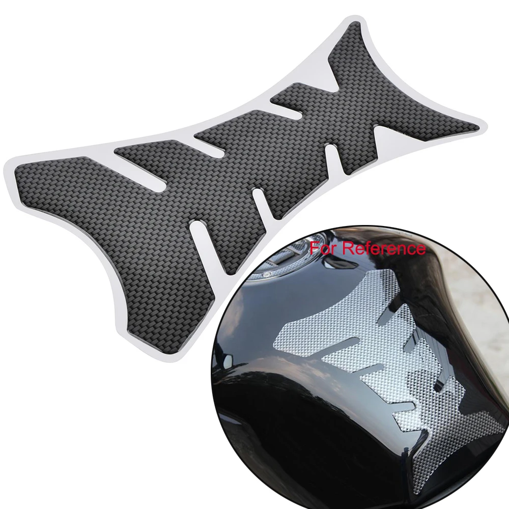 Universal Motorcycle Gas Tank Sticker Protector Pad Carbon Fiber Fishbone for Honda Suzuki Kawasaki Yamaha Fuel Tank Sticker