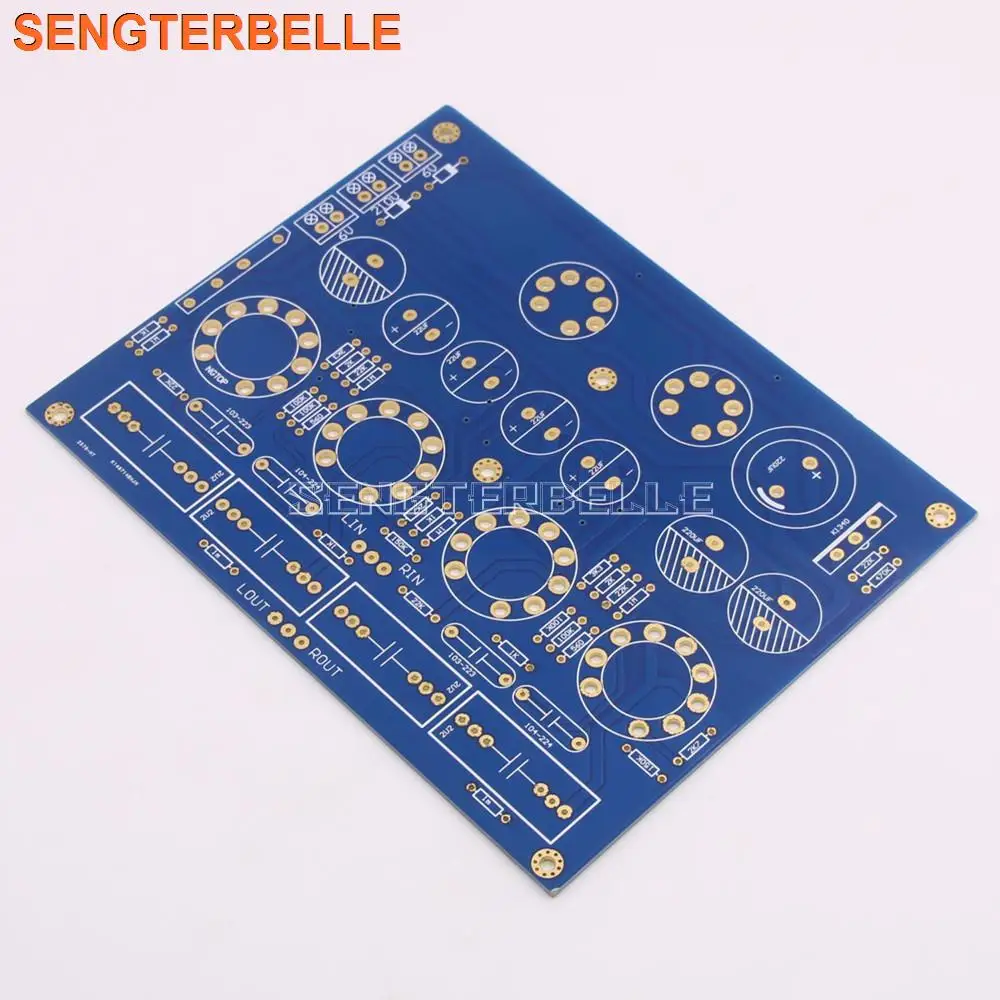 Novo 12au7 12ax7 tubo pré-amplificador pcb pré-amplificador placa nua pcb para audiophile diy