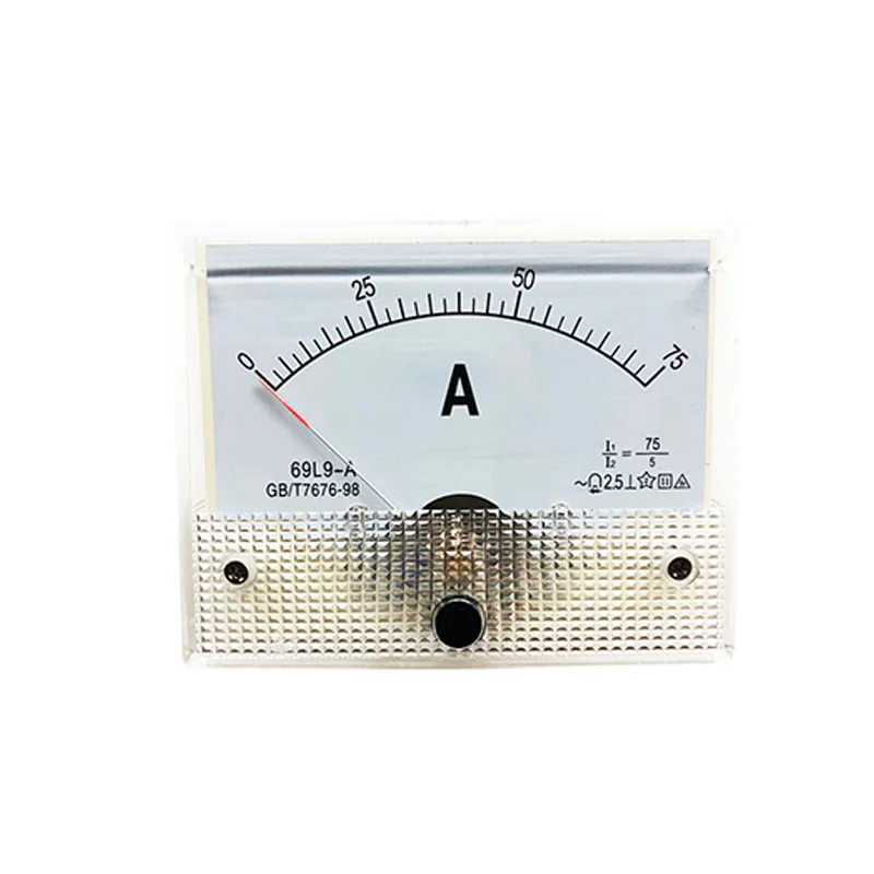 69L9-A Analog AC Ammeter 20A 30A 50A 100A 80*65mm