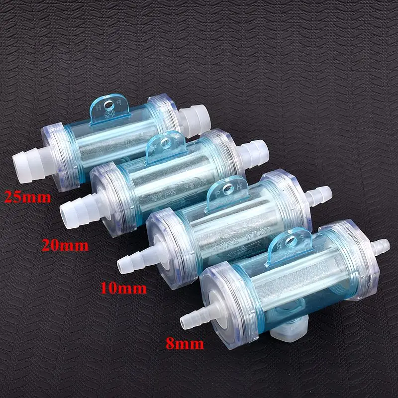 1pc 8/10/20/25mm Pagoda Hose Filter Garden Irrigation Fittings Aquarium Transparent Filter Fish Tank Soft Water Pipe Filter Cup