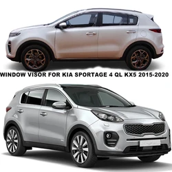 For Kia Sportage KX5 2017 2018 2019 2020 2021 Side Window Visor Sun Rain Deflector Guard Awnings Shelter Adhesive Cover Trim