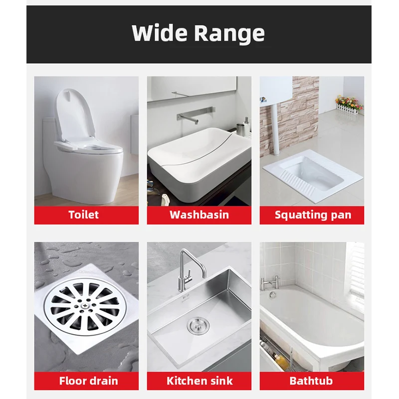 Manually Pass The Sewer Toilet Floor Drain Clog Kitchen Toilet Dredge Artifact Manual Tool Pipe Household