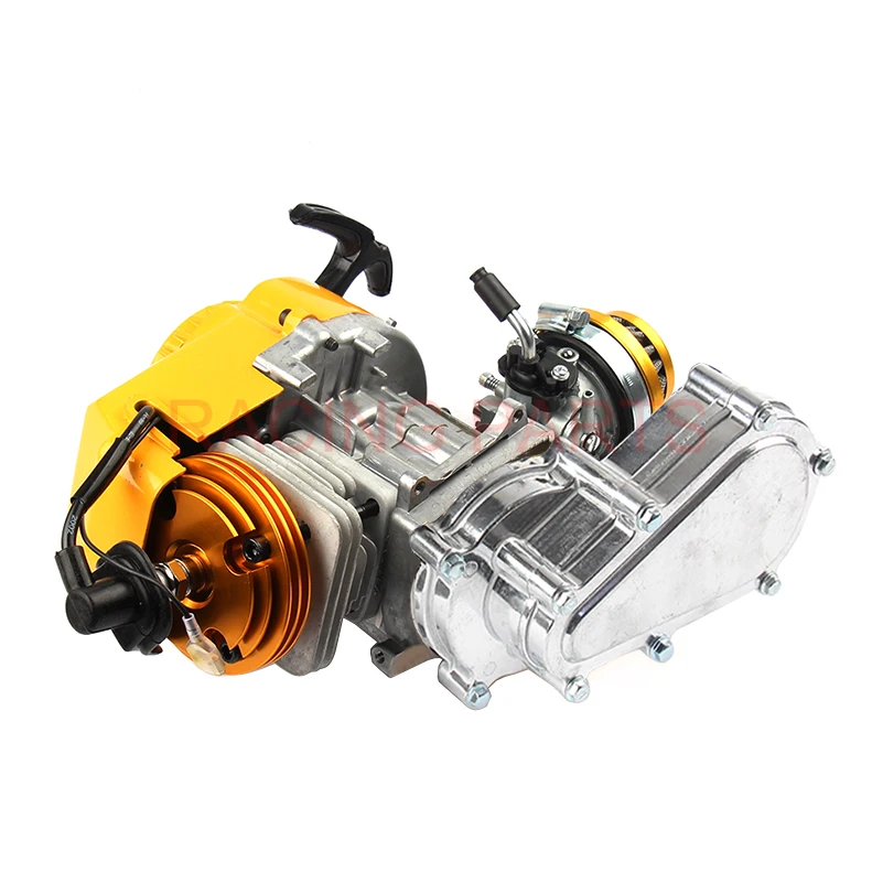 2-skoku wyścigi silnika 49cc Mini silnik kieszeń Quad Motor terenowy zapłon