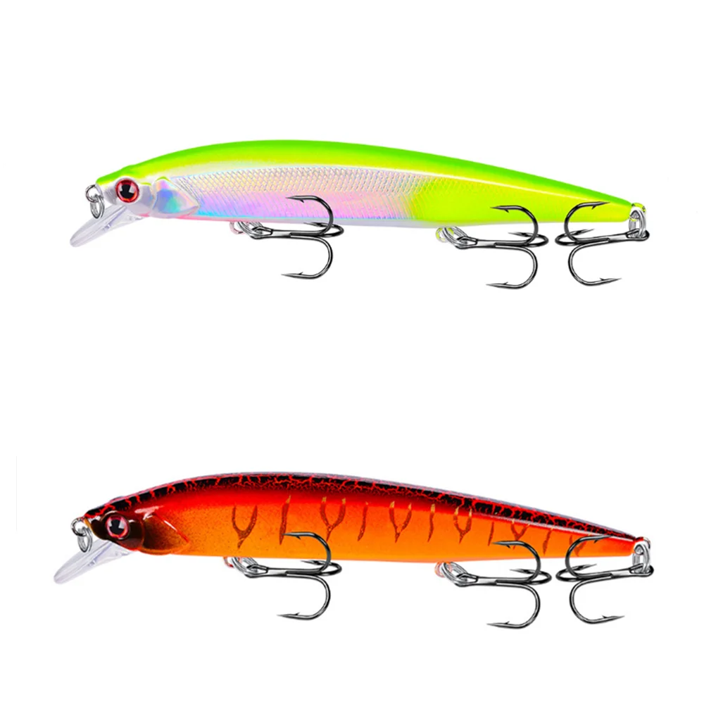 Señuelo de pesca Wobbler de 135mm y 18g, cebo duro Artificial flotante Minnow Crankbait, ojos 3D, aparejos de pesca para lubina y Lucio, 1 ud.