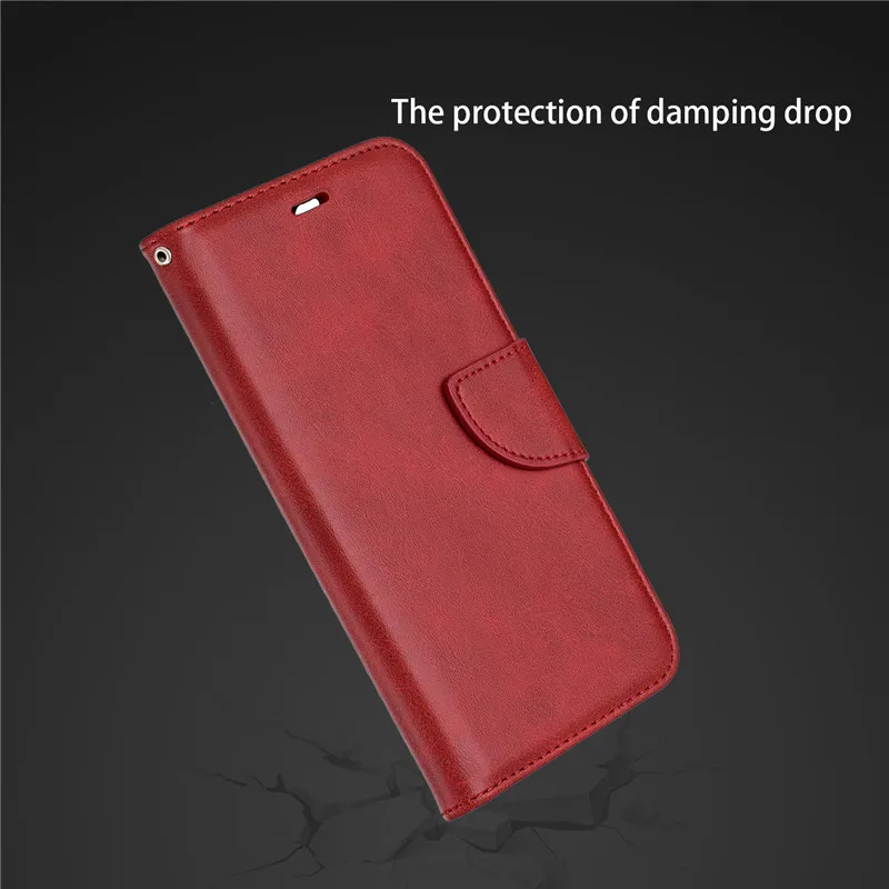 Leather Flip Case For Xiaomi Redmi 6 6A 7 7A 8 8A 9 9A 9C Note 9 Pro 9S Note 10 Pro POCO X3 Mi 10 Lite 10T Pro Wallet Case Cover