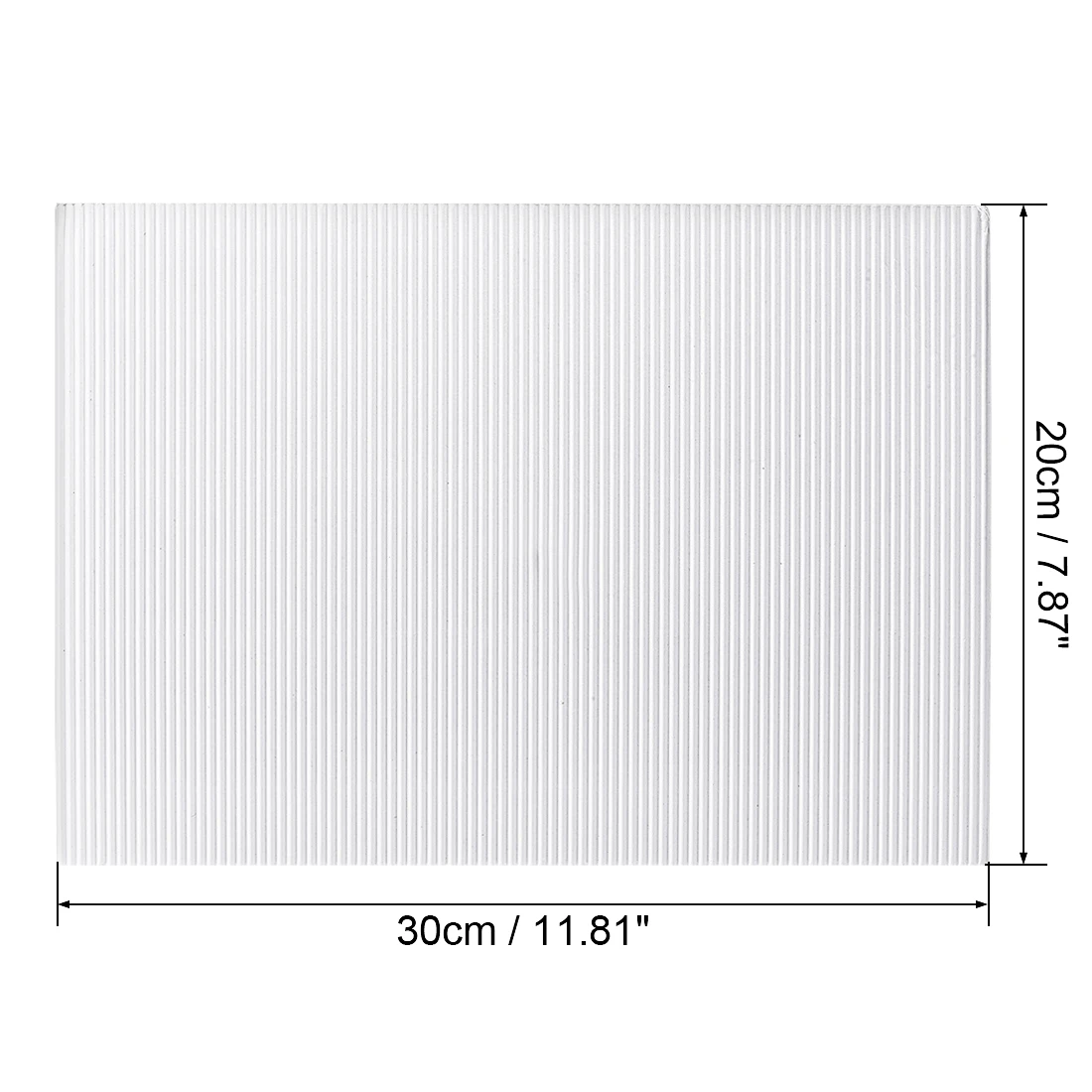 Uxcell 10pcs Corrugated Cardboard Paper Sheets,White,7.87-inch x 11.86-inch,for Craft and DIY Projects