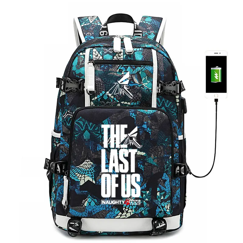 The Last of Us Backpack laptop bag game cosplay Travel bags USB Oxford casual SchoolBag