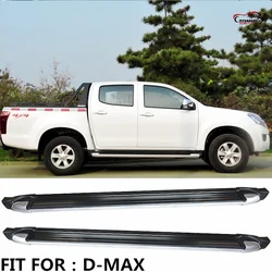 CITYCARAUTO Side Bar Foot Board Pedal Treadplate Side Step Bar Running Board Fit For Isuzu 2012+ D-Max Dmax Pickup Car