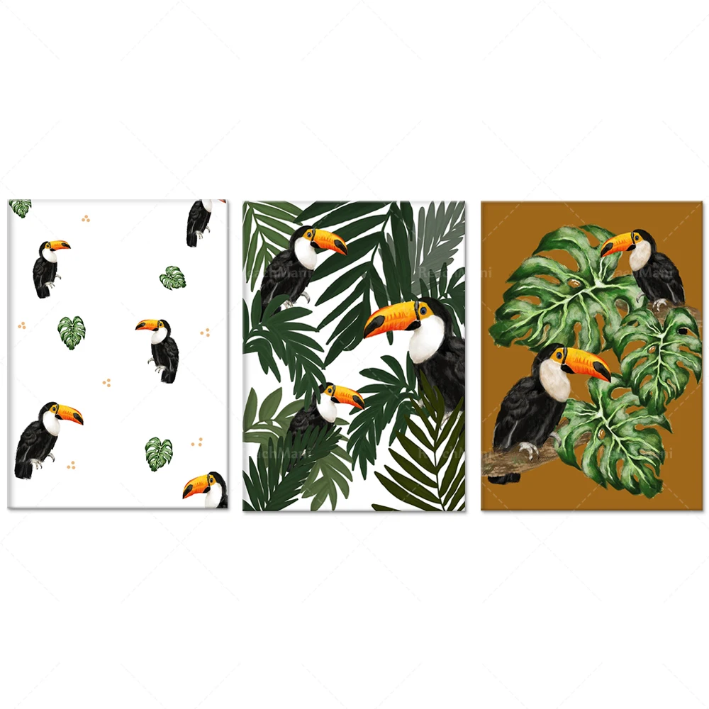 

Toucan art print, bird print, tropical theme, office wall art decoration poster