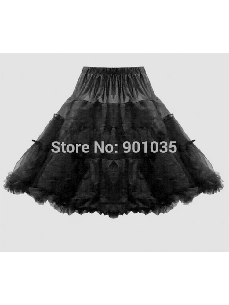 Soft Fabric 50s Retro Underskirt Swing Vintage Petticoat Fancy Net Skirt Rockabilly Tutu 50cm Length