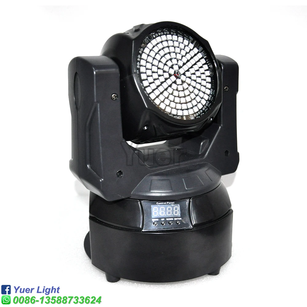 15W RGBW 4in1 LED Laser Double Sided Moving Head Light DMX512 Stage DJ Disco Wedding Mini Full Color X Y Axis Moving Head Light