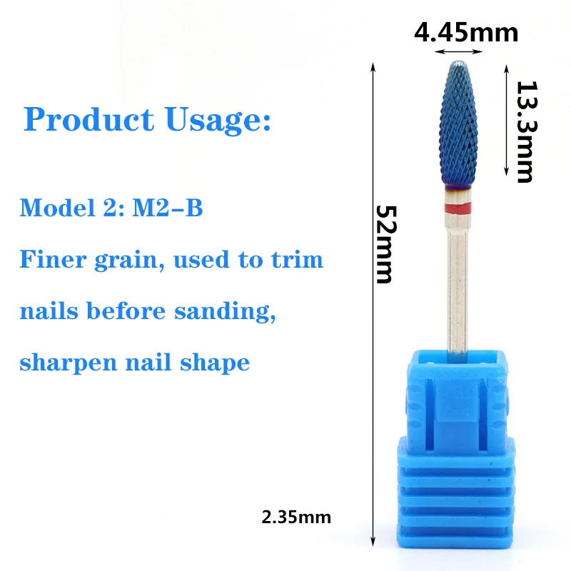 5 Types Tungsten Steel Nail Grinding Head Milling Manicure Cutter for Pedicure Machine Sander Drill Bit Device Electric Tools