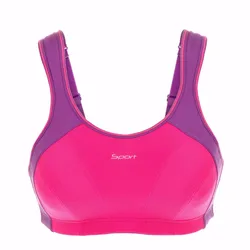 Womens High Impact Racer Back Active Sports Bra Maximum Control Wireless Bra Underwear Lingerie 32 34 36 38 40 42 B C D DD E F