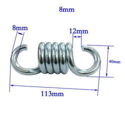 650kg Loading Durable Sturdy Steel Extension Spring Fits Hammock Chair Hanging Porch for Garden Suspension Swing Camping Hammock