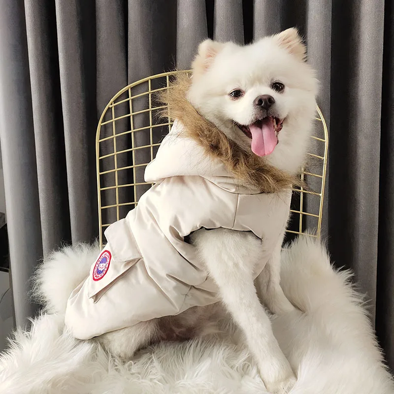 Dog Padded Clothes Pet Dog Jacket Vest Thicken Coat Method Fight Pet Warm Winter Dog jacket Pie Overcome