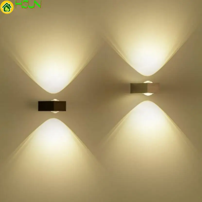 and Wall Lamp 6W Up Modern LED Down Indoor Wall lights for Bedroom Living Room Corridor Decoration lamp AC85-265V