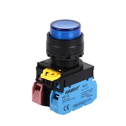 22mm IDEC Similar LED Push Button Switch High Head Illuminated Momentary or Latching Waterproof IP65