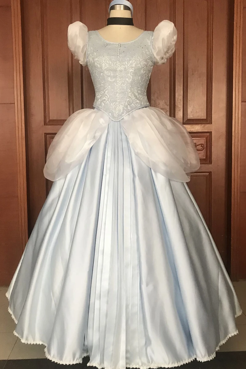 

Custom-Made Cinderella Princess Cosplay Costume Dress For Halloween Birthday Party Clothes