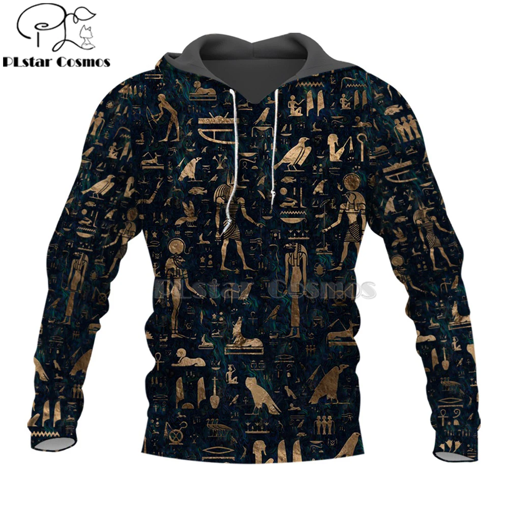 Mysterious retro ancient Horus Egypt goddess Pharaoh totem 3d hoodies/Sweatshirt Winter autumn funny long sleeve streetwear-7