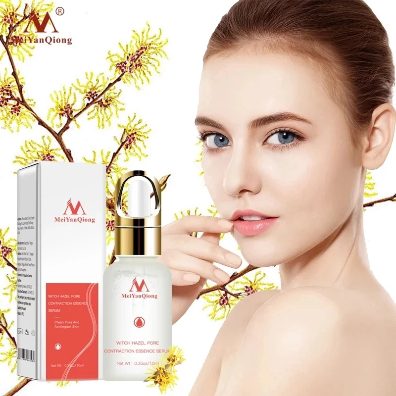 MeiYanQiong Witch Hazel Pore Shrinking Serum Whitens The Skin Replenishes Moisture And Reduces Pores Firm Skin Smooth Delicate